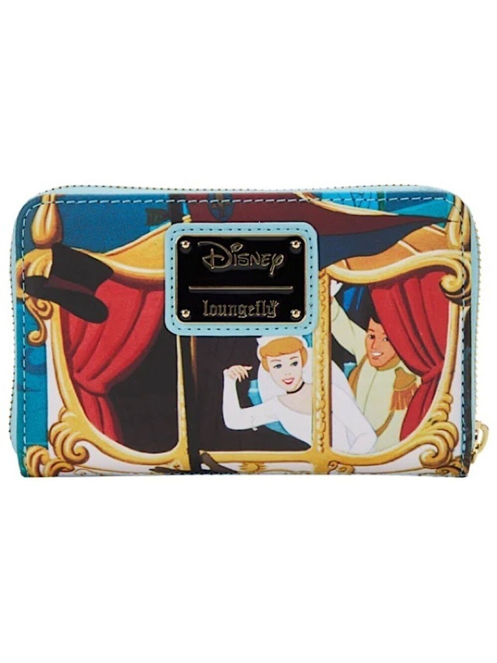 Loungefly Disney Cinderella Princess Scene Zip Around Wallet New